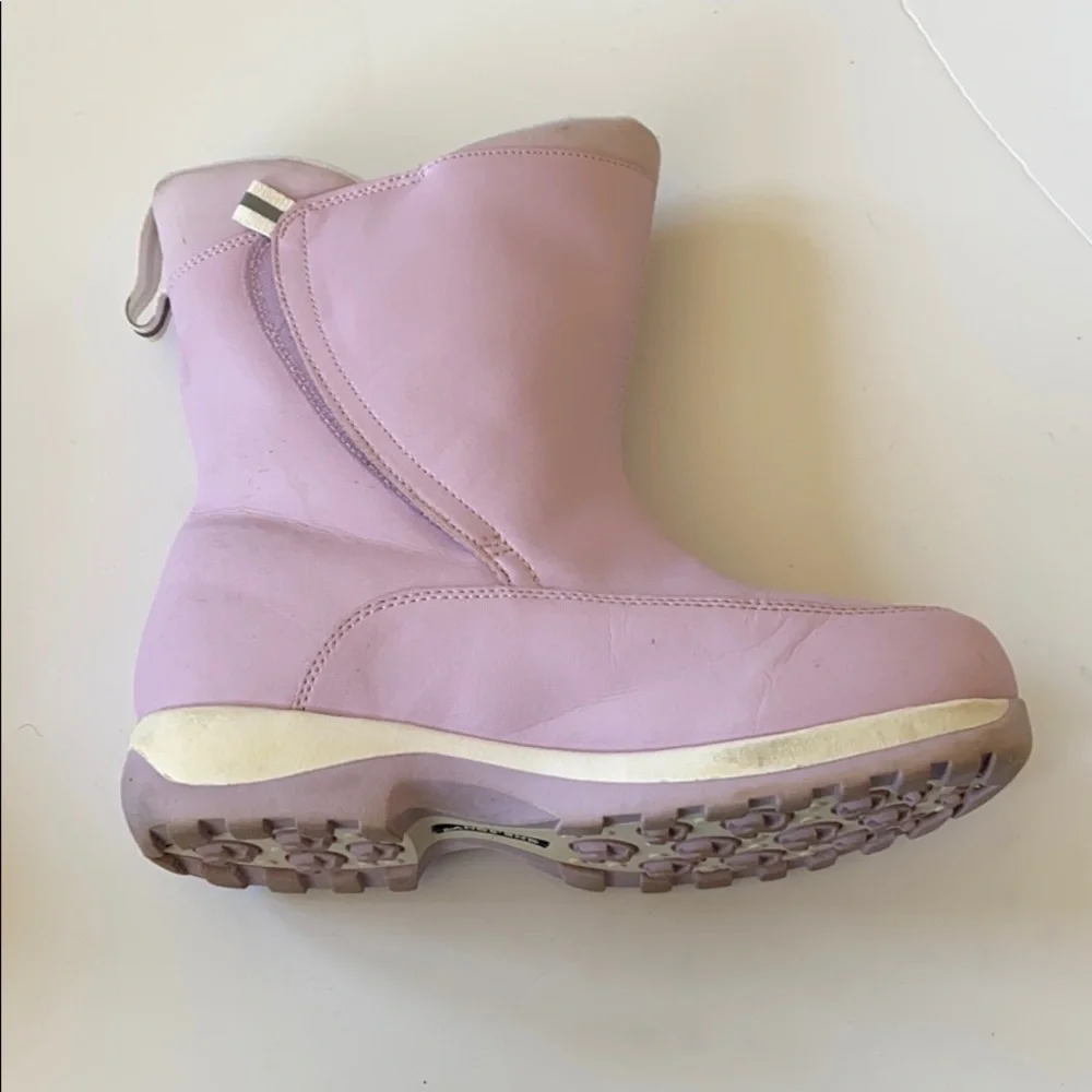 Lands' End pink snow boots